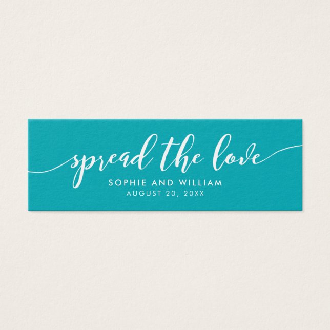 Editable Background Script Spread the Love Wedding (Front)