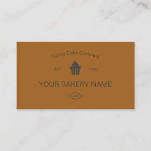 Editable Bakery Business Card