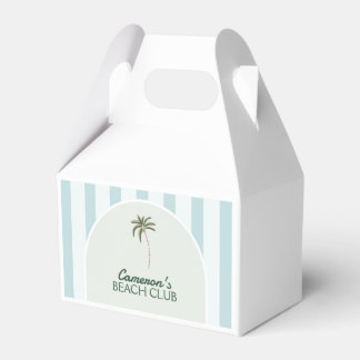 Editable Beach Club Cabana Birthday Favour Box