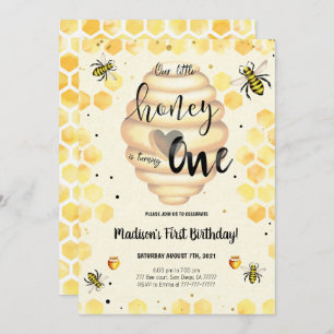 Editable Bee Invitation