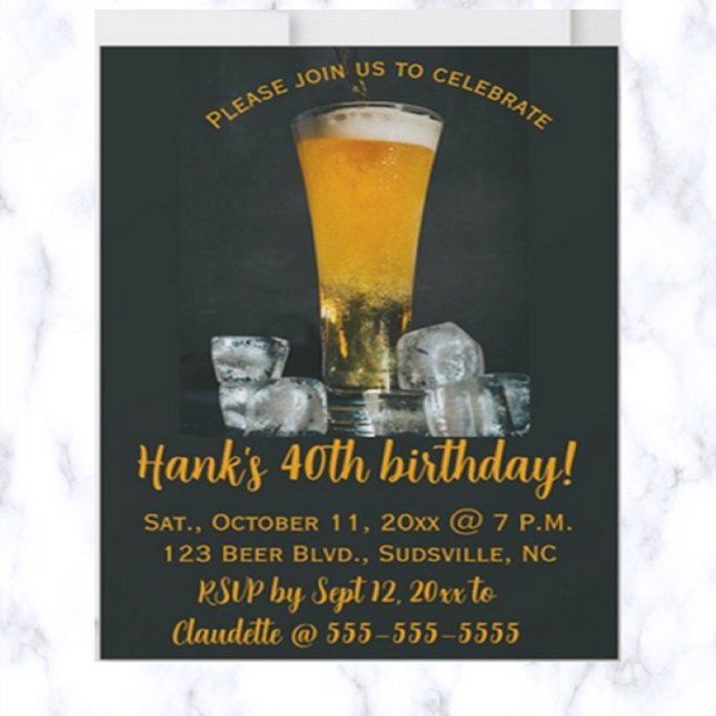 Editable Beer and Ice Party Invitation (Creator Uploaded)