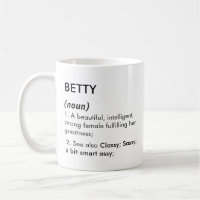 Editable Betty name definition, custom name
