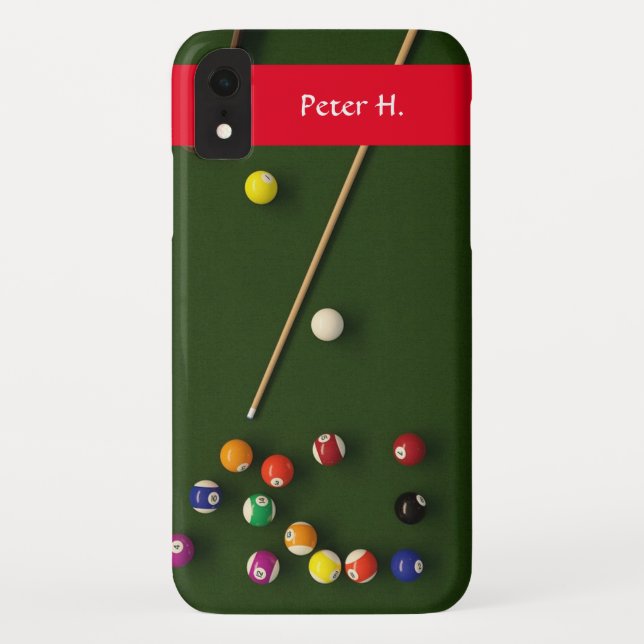 Editable Billiard Table Case-Mate iPhone Case (Back)