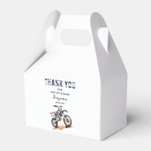 Editable Birthday Blue Motorbike Dirt Bike Kids Favour Box
