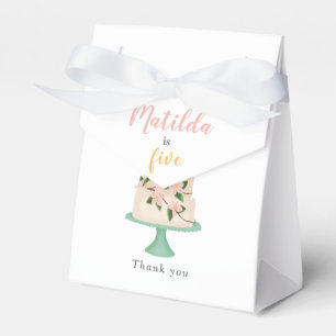 editable birthday cake party favour box