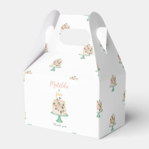 editable birthday cake party  favour box