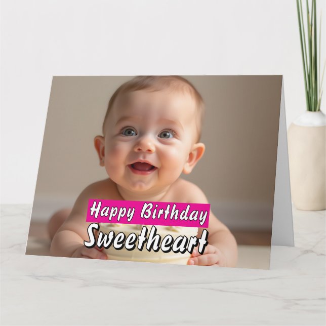 Editable Birthday Card – Sweet Cake Design Digital (Front)