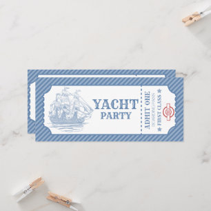Editable birthday cruise boarding pass invitation