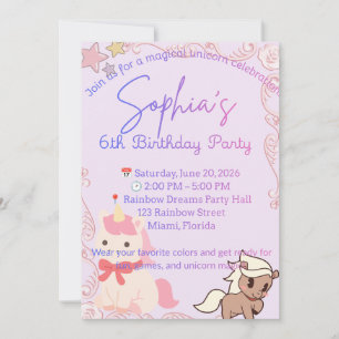 Editable Birthday Invitation Template