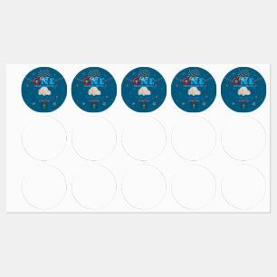 Editable Blue Racing Boy 1st Birthday Invitation