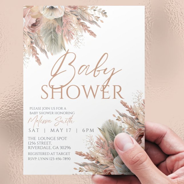 Editable Boho Baby Shower Invitation Gender Neutra (Creator Uploaded)