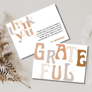Editable Boho Thank You baby shower Card Template 