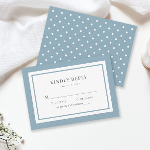 Editable Border Colour Wedding RSVP Card