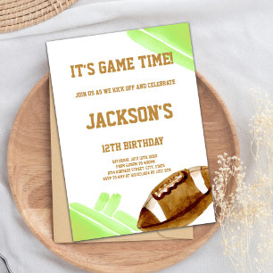 Editable Boys Game Day Party Invite