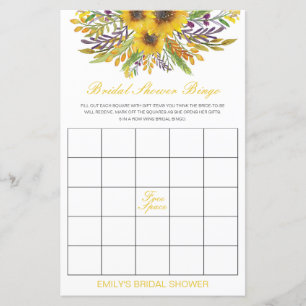 Editable Bridal Bingo Bridal Shower Game PRINTED