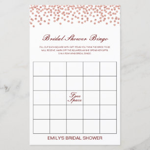 Editable Bridal Bingo Bridal Shower Game PRINTED