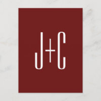 Editable Burgundy Red Background & White Text