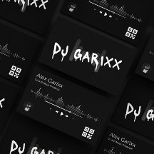 Editable Business Card DJ Music Producer