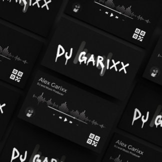Editable Business Card DJ Music Producer