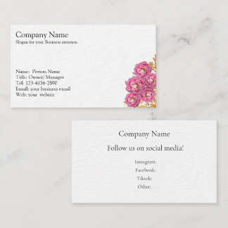Editable Business card for any type of Business