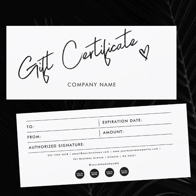 Editable Business Gift Certificate Voucher (Editable Business Gift Certificate Voucher)