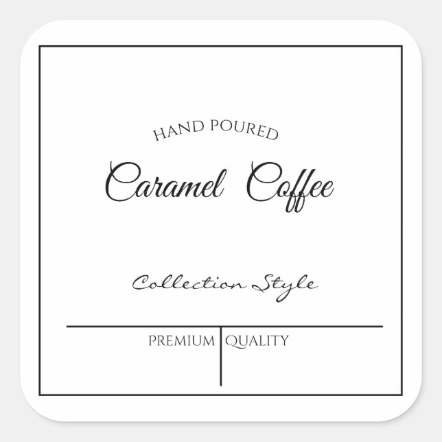EDITABLE BUSINESS  LABEL  / COFFEE (Front)