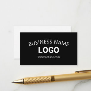 Editable Business Name, Website & Uploaded Logo Enclosure Card