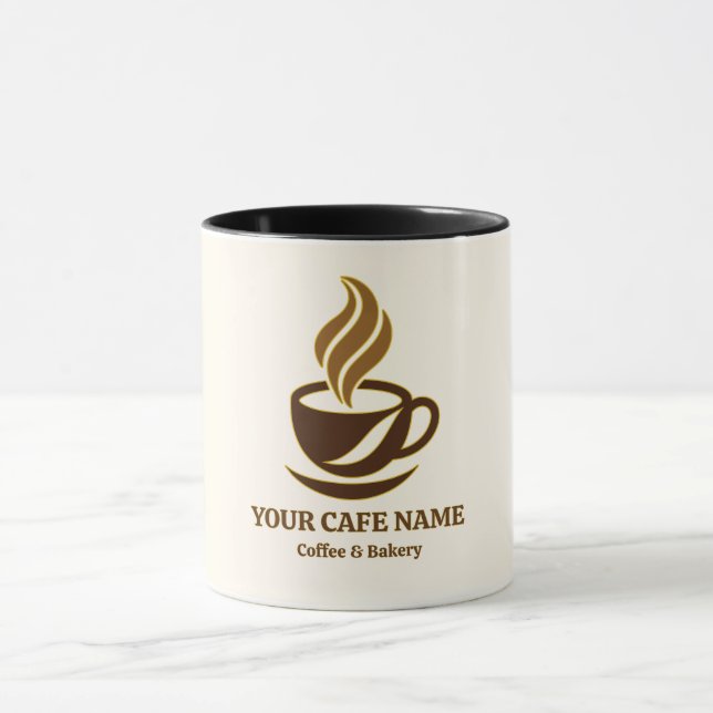Editable Cafe Opening Coffee Mug Design (Center)
