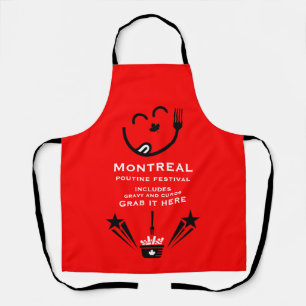 Editable Canadian Poutine Festival Apron