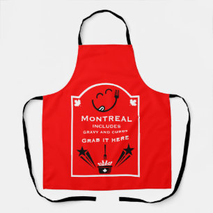 Editable Canadian Poutine Festival Apron