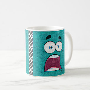 Editable cartoon Face Expression  Coffee Mug