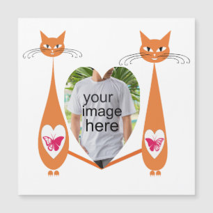 Editable Cat Love Heart Custom Design
