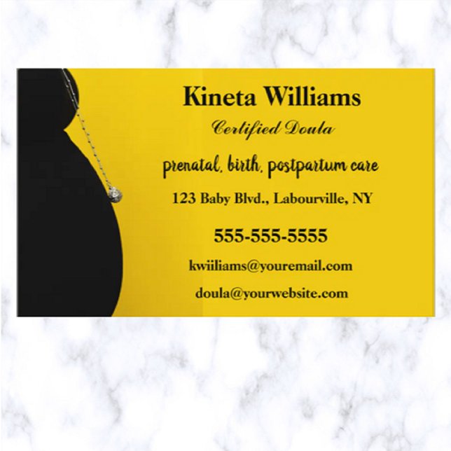 Editable Certified Doula Business Card (Creator Uploaded)