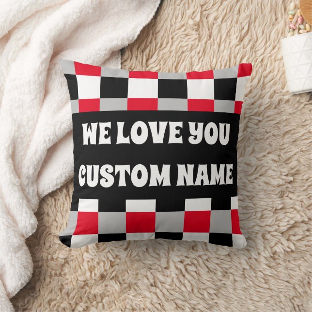 Editable chequerboard pattern cushion (Blanket)