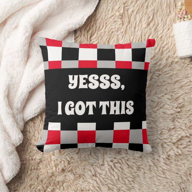 Editable chequerboard pattern cushion (Blanket)
