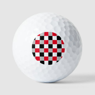 Editable chequerboard pattern golf balls