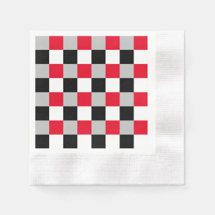 Editable chequerboard pattern napkin