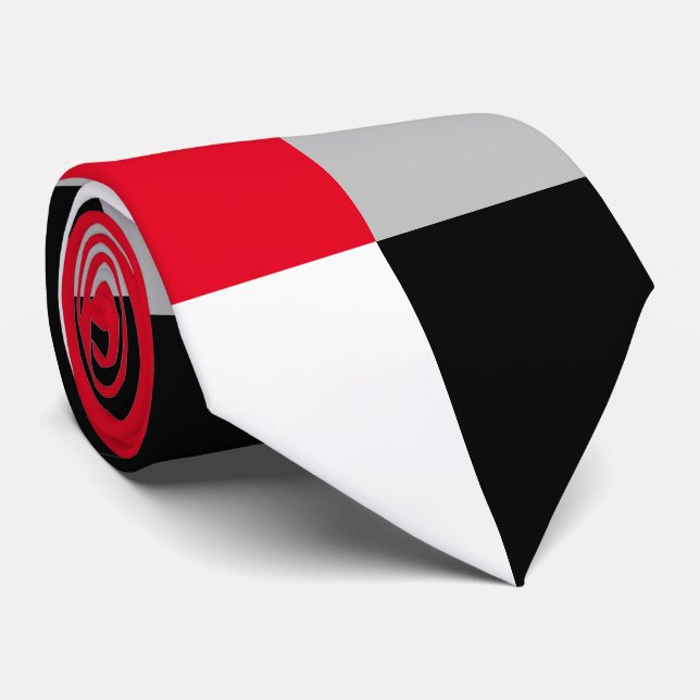 Editable chequerboard pattern tie (Rolled)