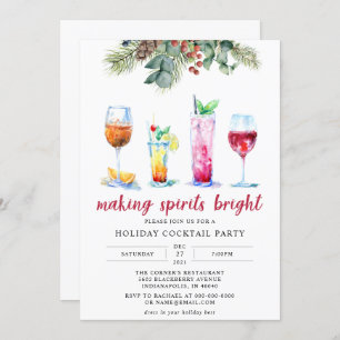 EDITABLE Christmas Cocktail Party Invitation