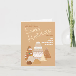 Editable Christmas Cookies Greeting Card