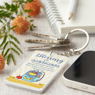 Editable Church Backpack Blessing Back to School Key Ring