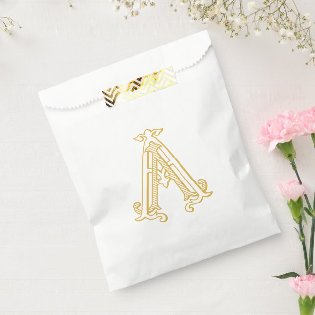 EDITABLE COLOR AA Monogram AA Logo Favour Bag (Sealed)
