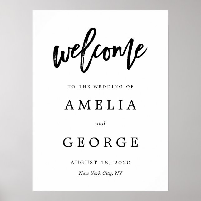 Editable COLOR and SIZE Welcome Sign BCC (Front)