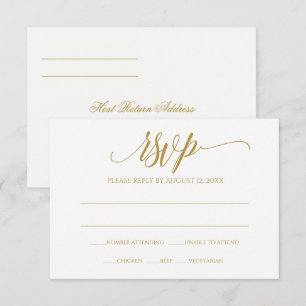 EDITABLE COLOR: Hope Calligraphy RSVP Card