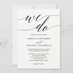 EDITABLE COLOR Modern Wedding Invitation #MSC