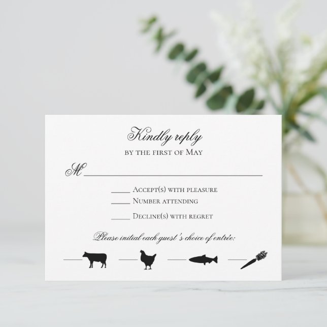 EDITABLE COLOR Reply card with menu icons  (Standing Front)