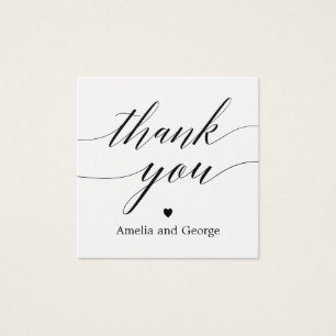 EDITABLE COLOR Wedding Thank You Tags #MSC