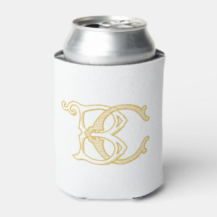 EDITABLE COLORS BC Monogram CA Monogram Cosy Can Cooler