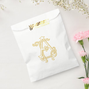 EDITABLE COLORS EA Monogram EA Logo Favour Bag