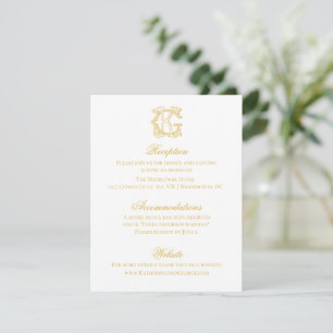 EDITABLE COLORS GK Monogram KG Monogram Invitation